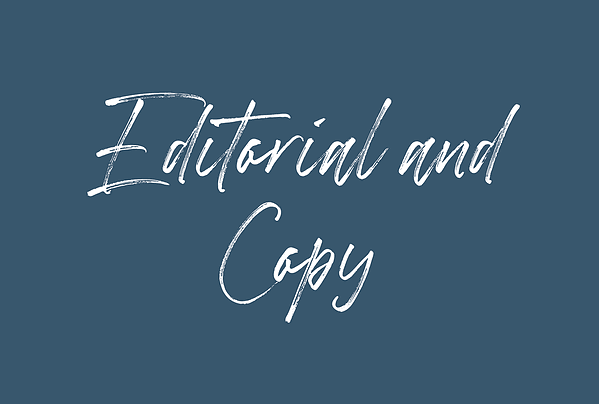 Editorial and Copy Design